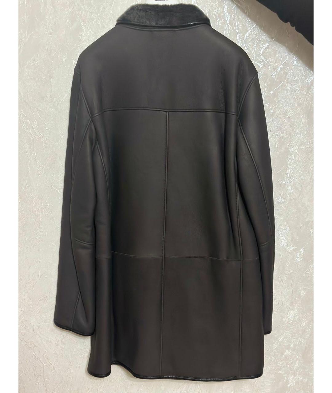 ARMANI COLLEZIONI Антрацитовая дубленка/шуба, фото 2