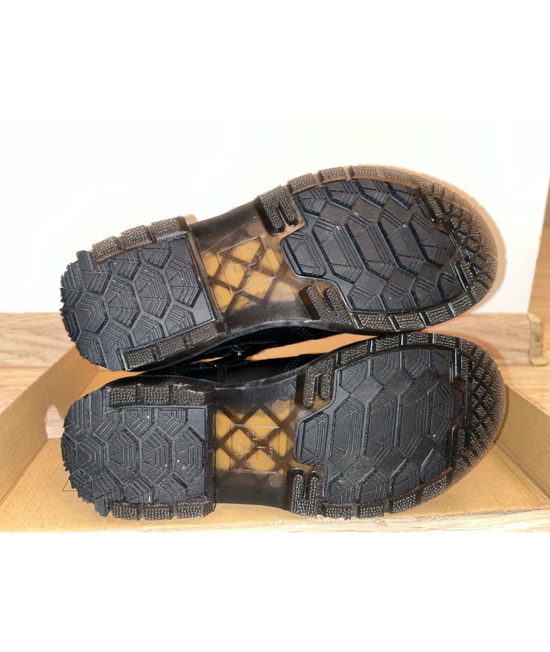 DR. MARTENS Черные кожаные полусапоги, фото 4