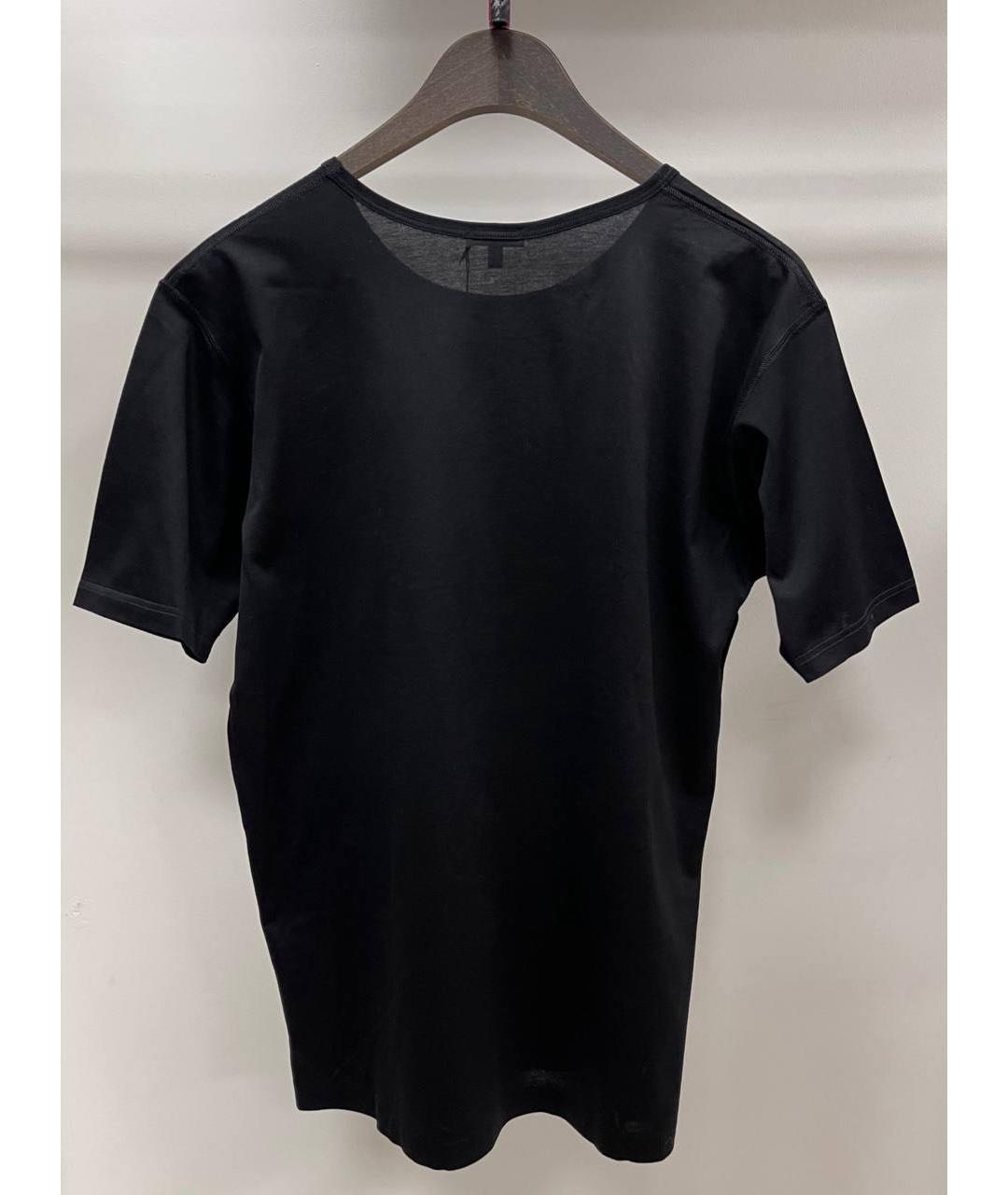 ZILLI Черная хлопковая футболка, фото 3
