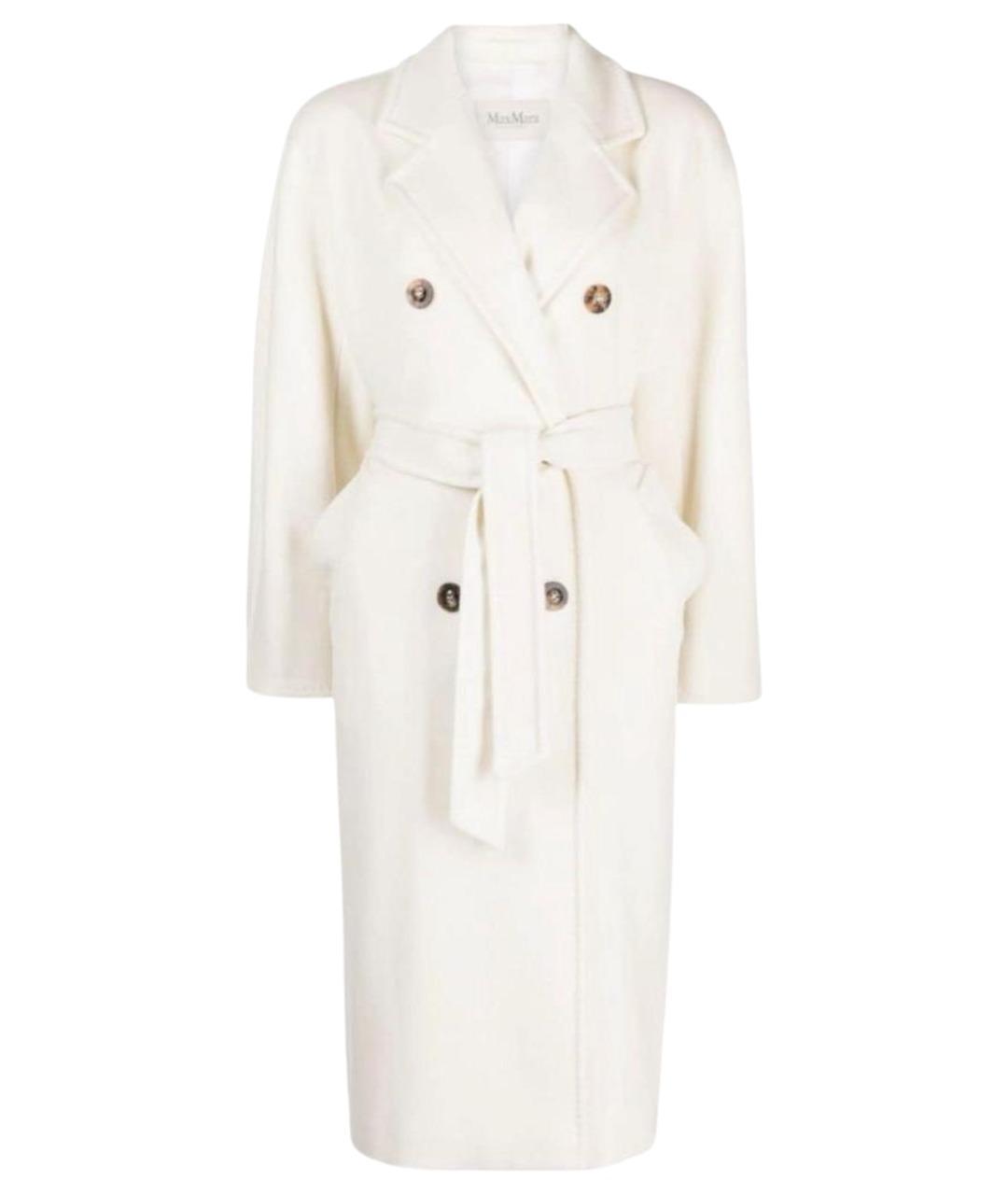 MAX MARA Белая шерстяная парка, фото 1