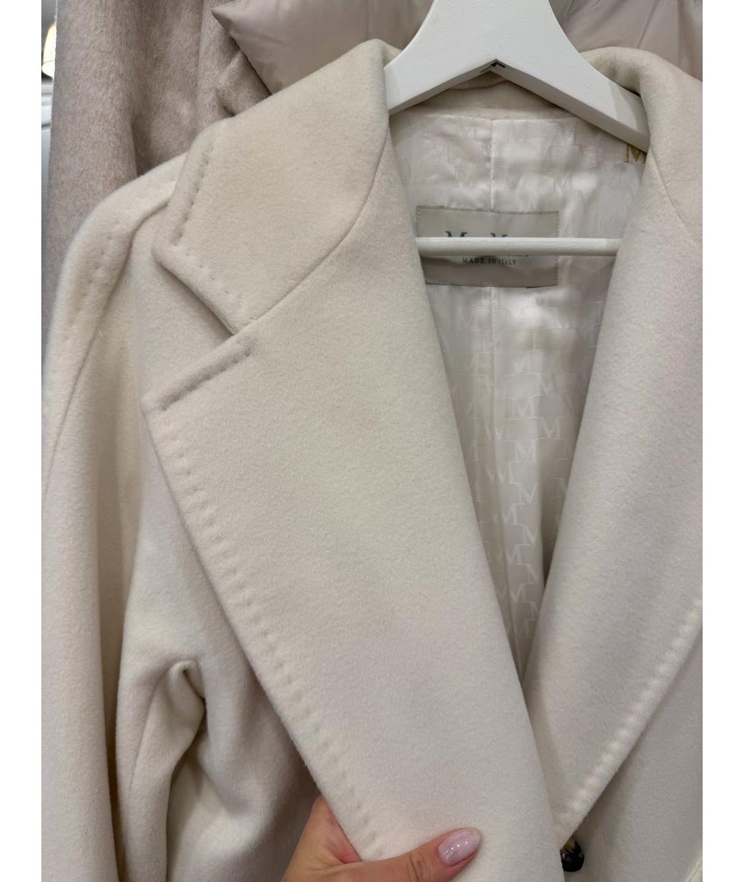 MAX MARA Белая шерстяная парка, фото 8