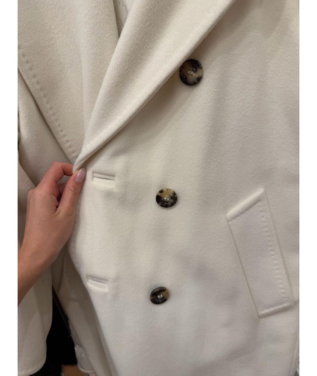 MAX MARA Белая шерстяная парка, фото 4