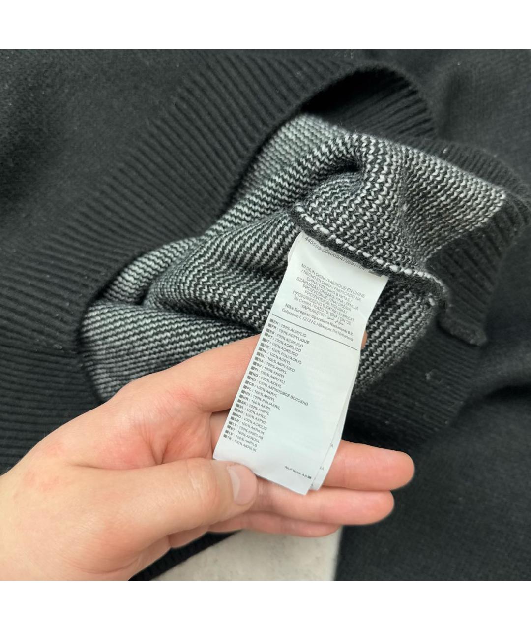 SUPREME Черный шерстяной джемпер / свитер, фото 5