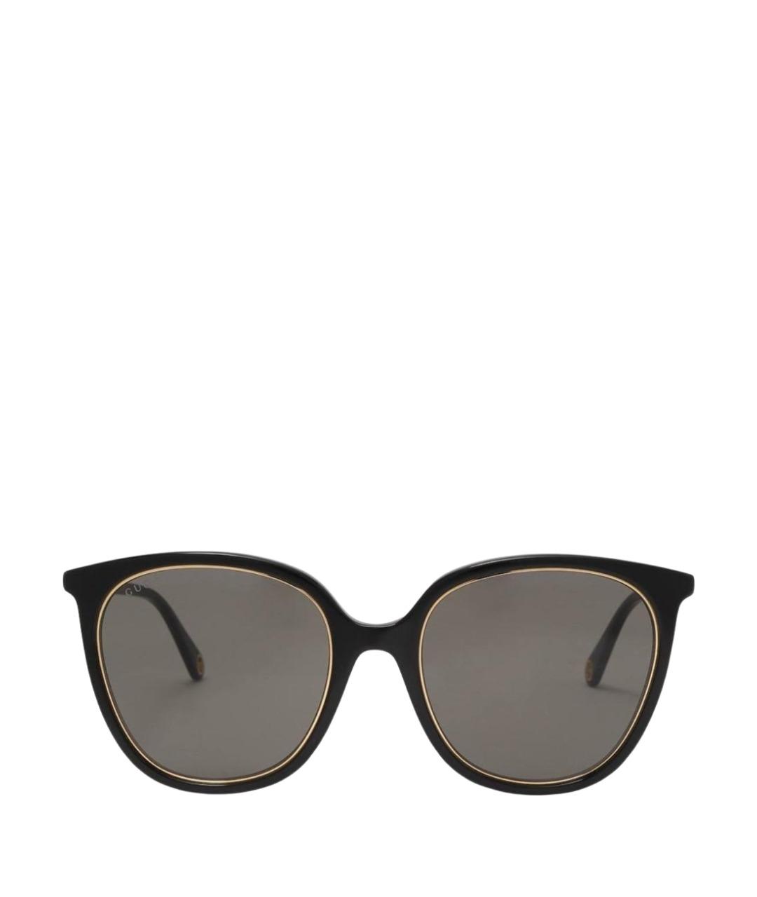 GUCCI Черные пластиковые солнцезащитные очки, фото 1
