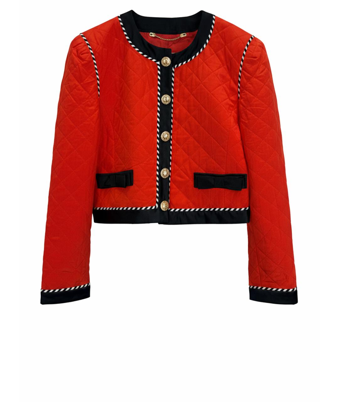 ESCADA Красный шелковый жакет/пиджак, фото 1