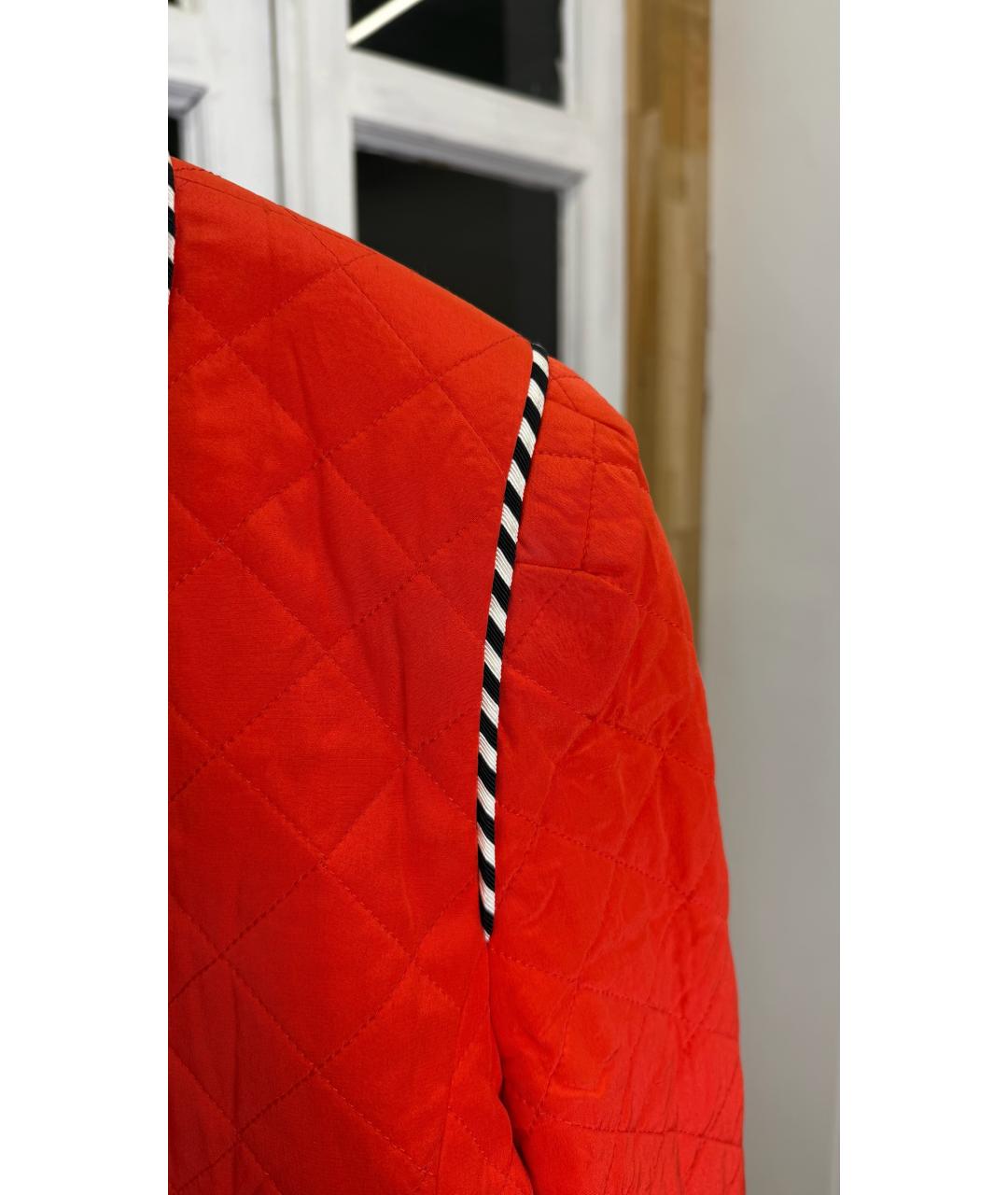 ESCADA Красный шелковый жакет/пиджак, фото 4