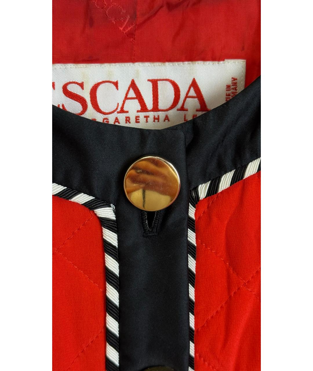 ESCADA Красный шелковый жакет/пиджак, фото 3