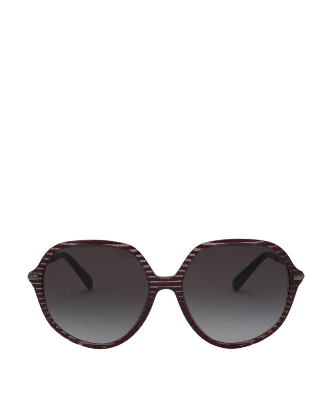 VALENTINO Коричневые пластиковые солнцезащитные очки, фото 1