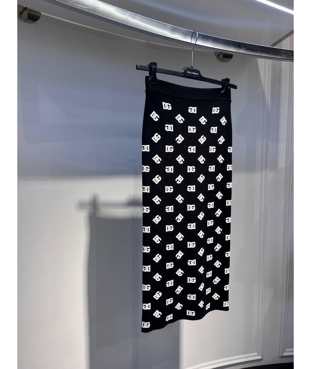 DOLCE&GABBANA Черная юбка миди, фото 3