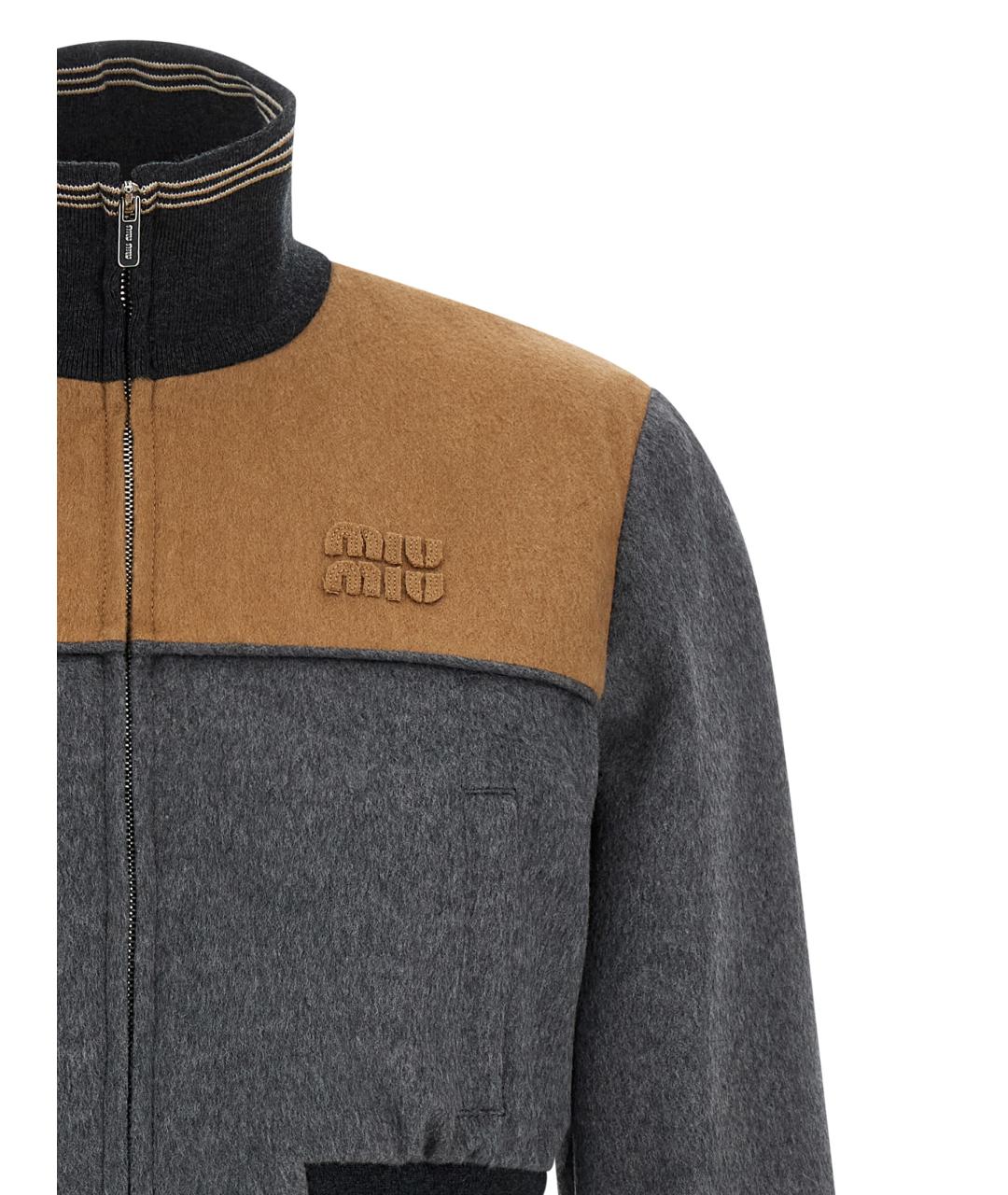 MIU MIU Мульти шерстяная куртка, фото 3