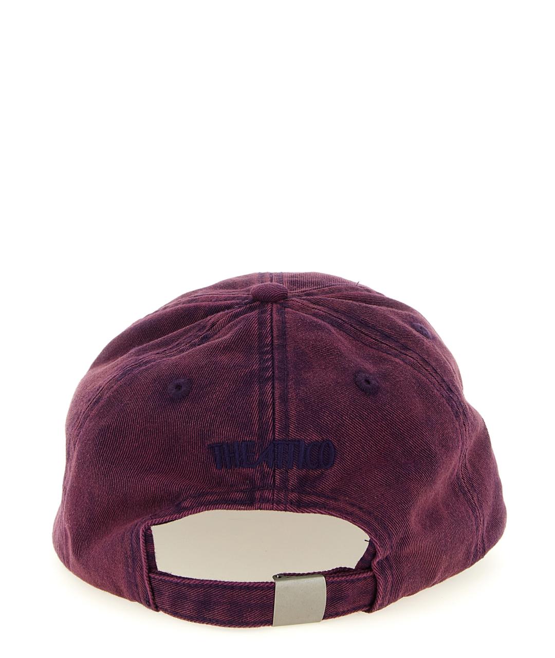 THE ATTICO Фиолетовая хлопковая кепка, фото 3