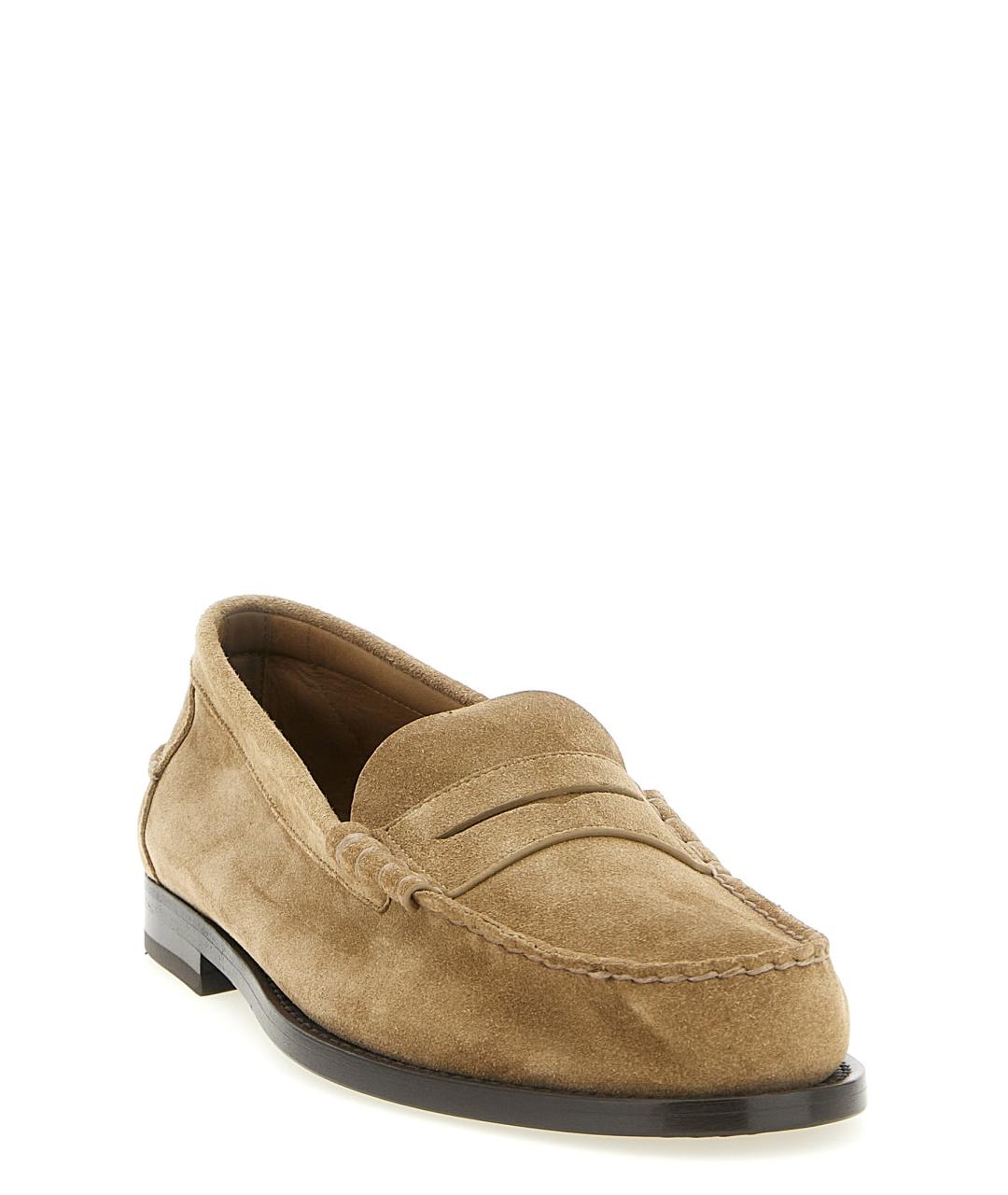 CHURCH'S Бежевые замшевые лоферы, фото 2