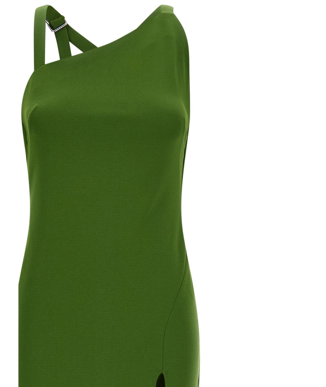 THE ATTICO Зеленые вискозное вечернее платье, фото 3