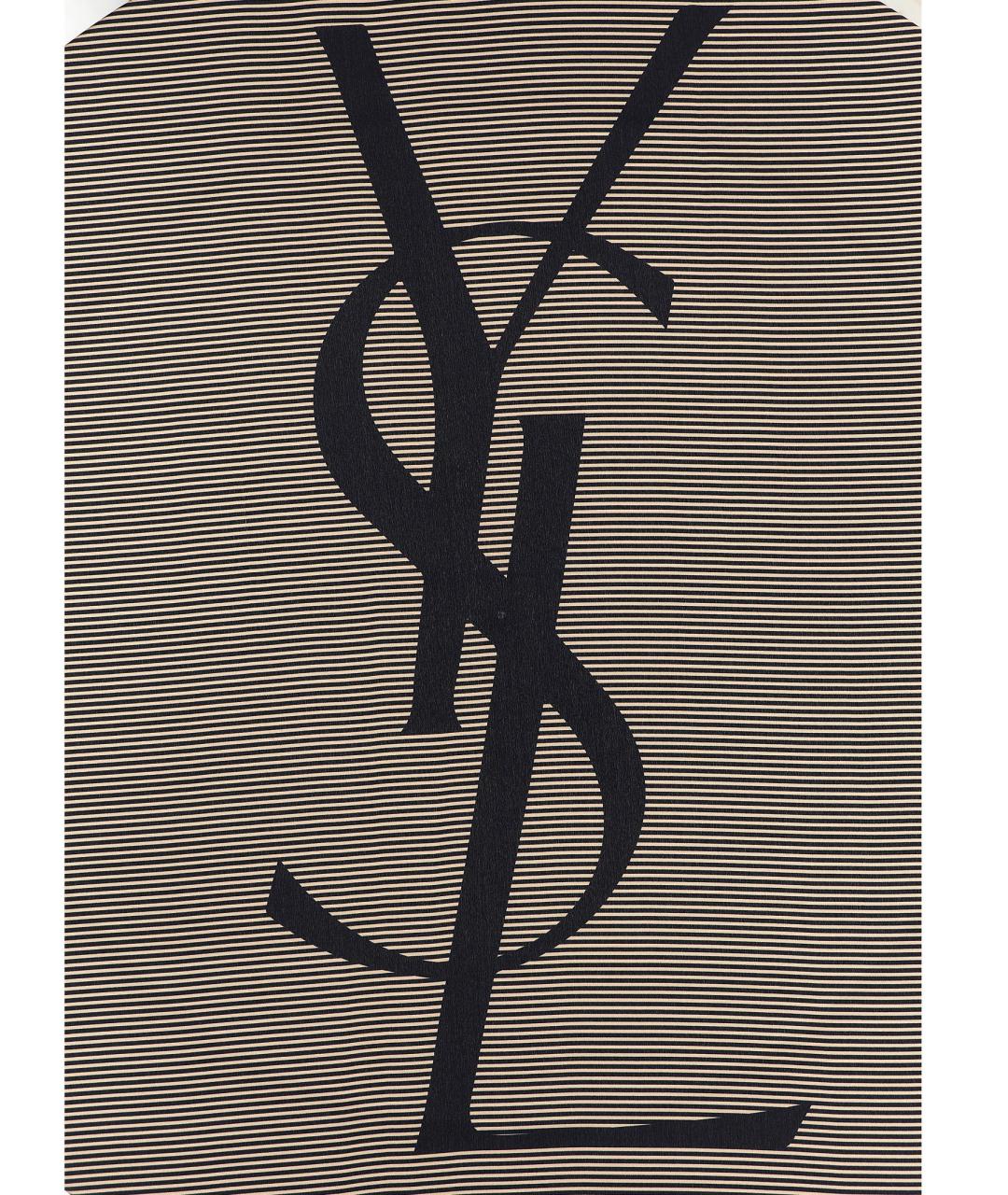 SAINT LAURENT Мульти шелковый шарф, фото 2