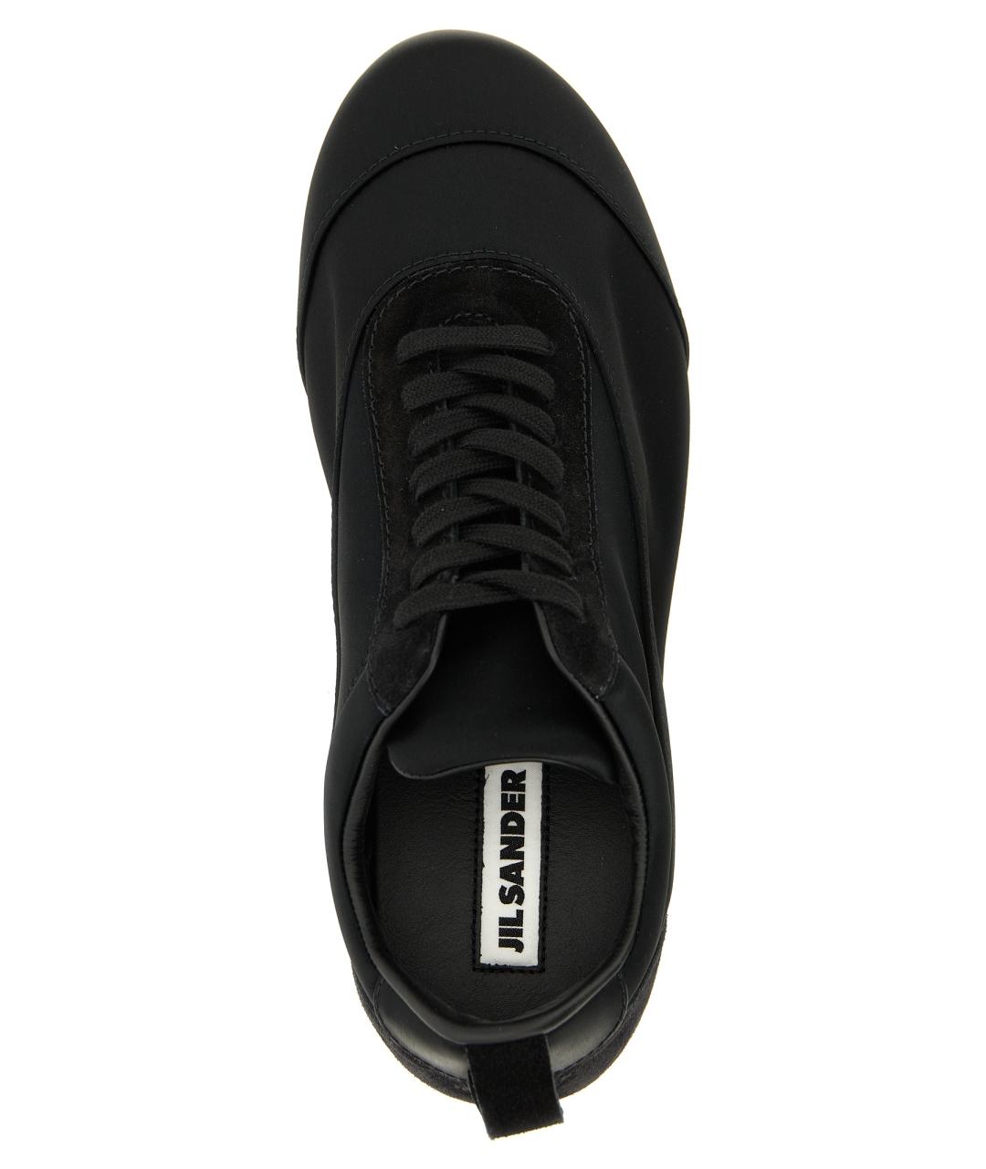 JIL SANDER Черные текстильные кроссовки, фото 4