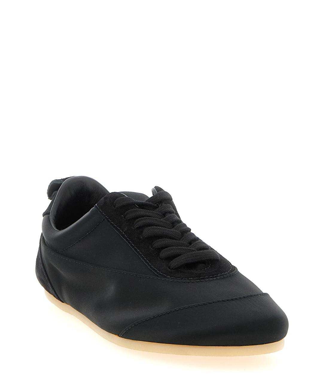 JIL SANDER Черные текстильные кроссовки, фото 2