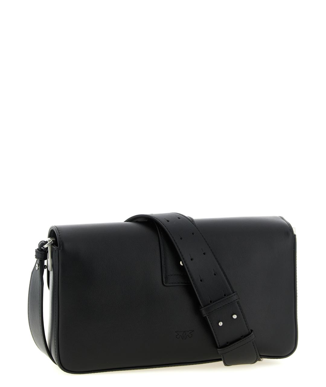 PINKO Черная кожаная сумка через плечо, фото 2