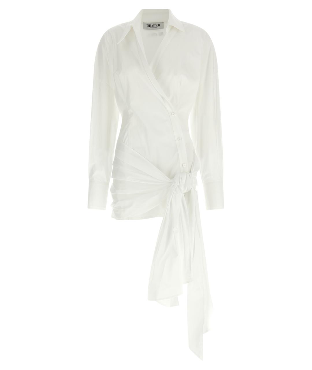 THE ATTICO Белое хлопковое повседневное платье, фото 1
