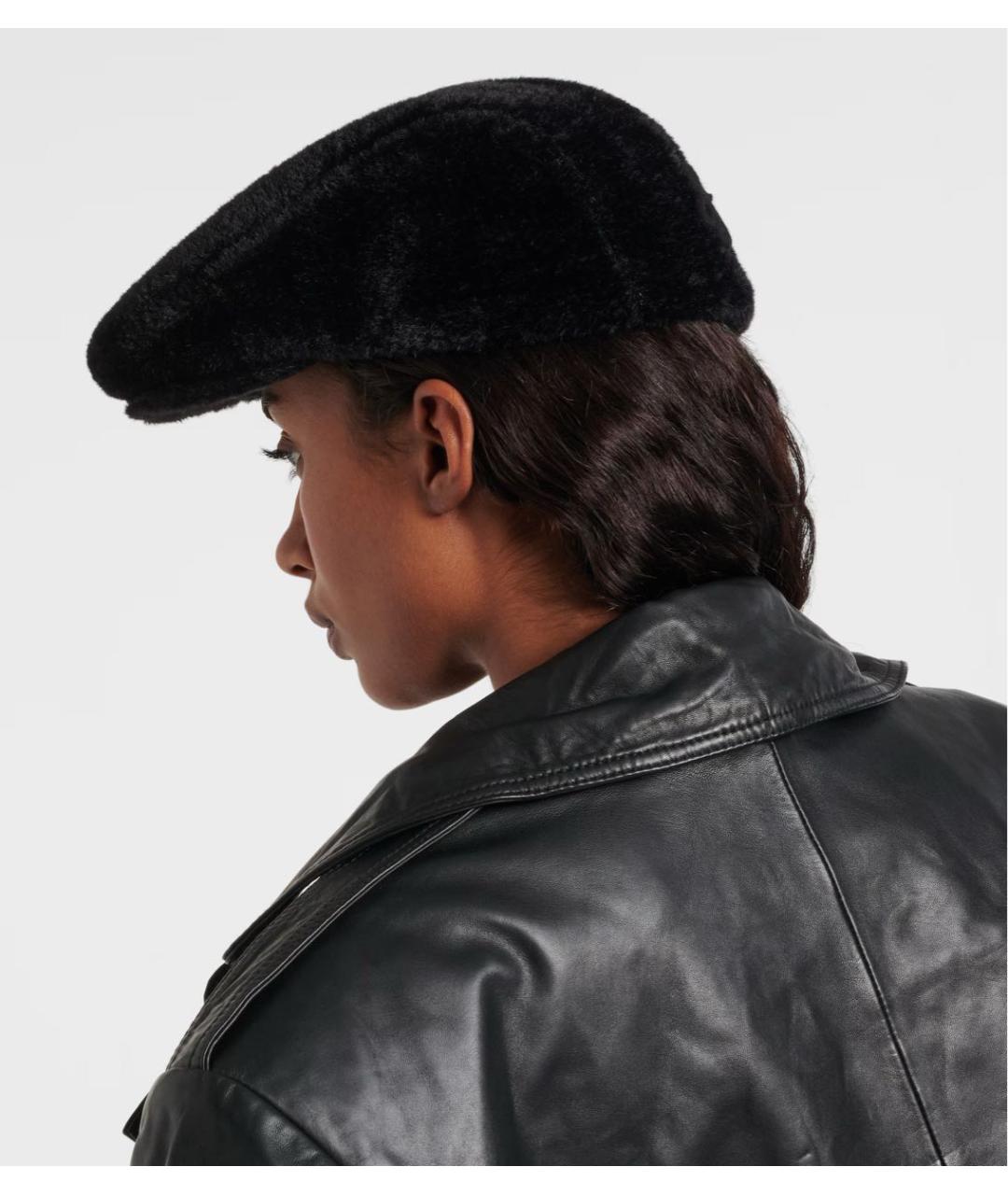 RUSLAN BAGINSKIY Черная бархатная кепка, фото 4