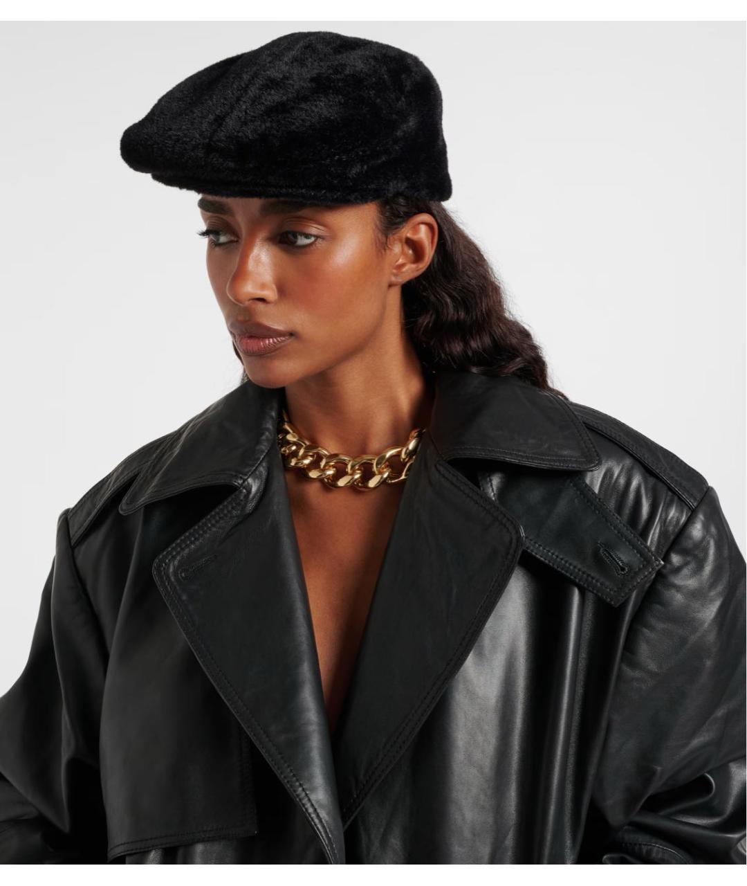 RUSLAN BAGINSKIY Черная бархатная кепка, фото 5