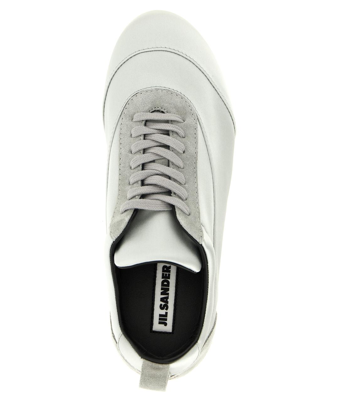 JIL SANDER Голубые текстильные кроссовки, фото 4