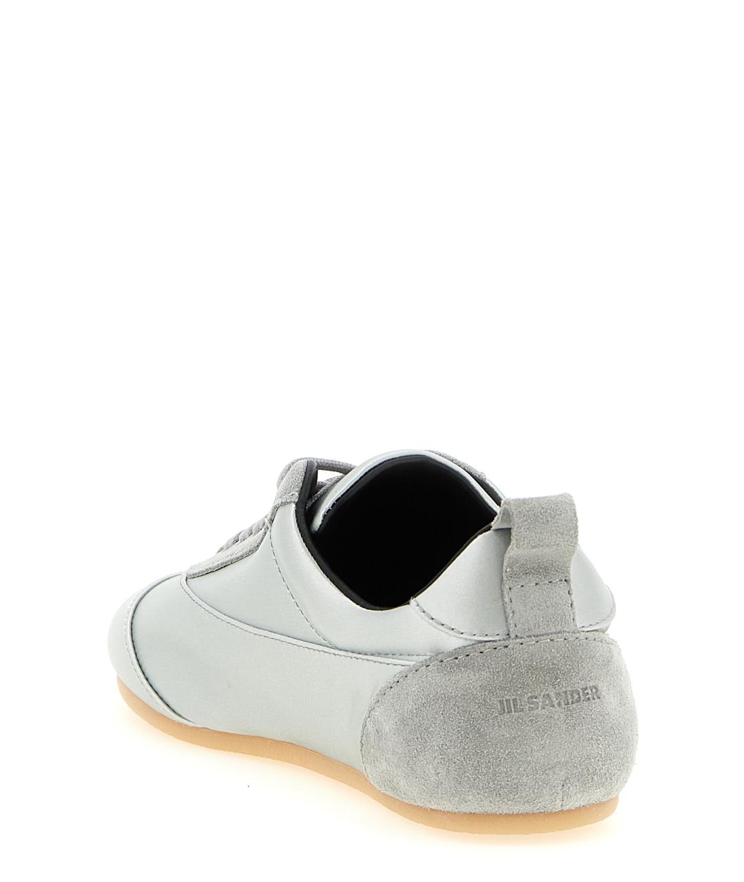 JIL SANDER Голубые текстильные кроссовки, фото 3