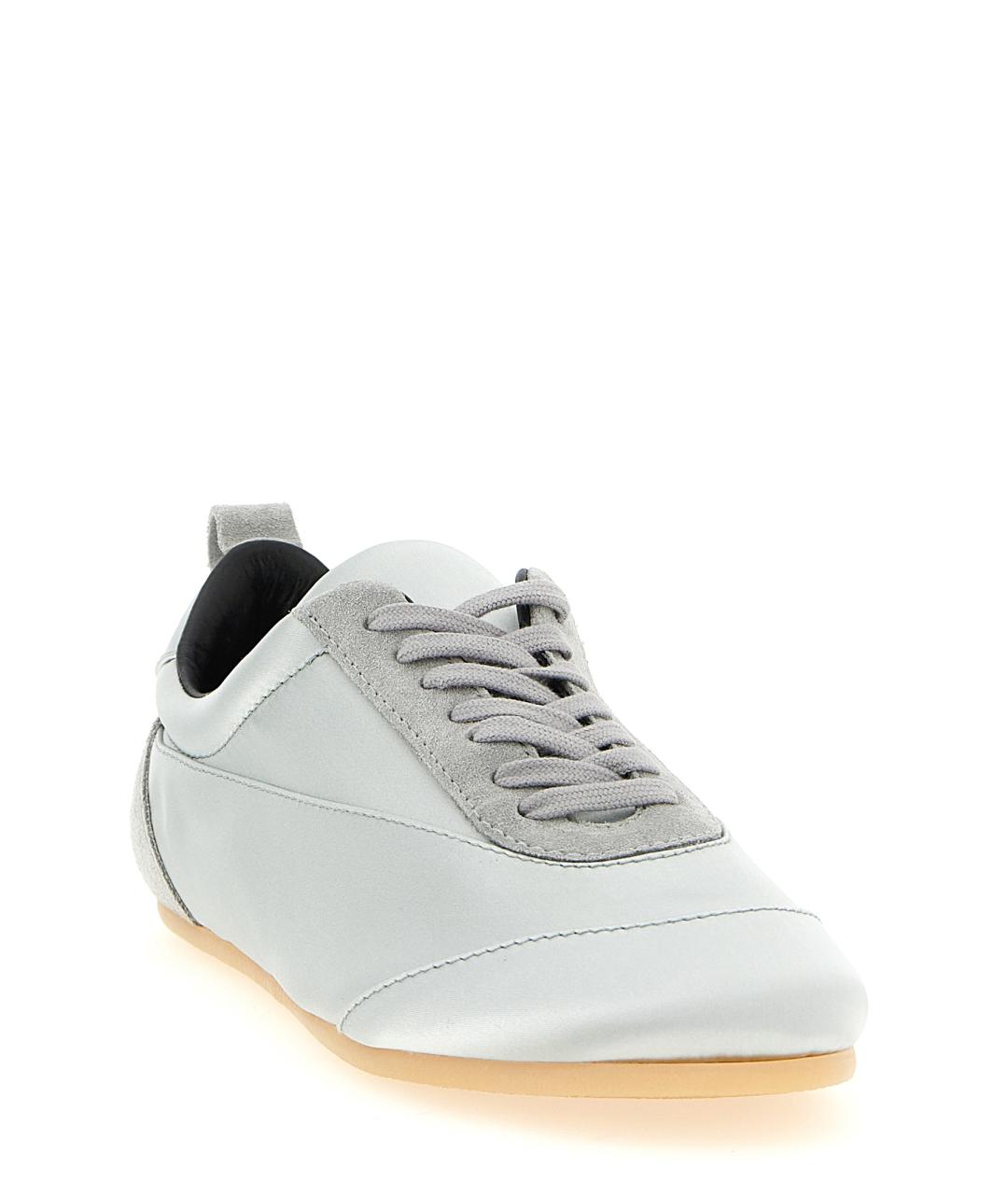 JIL SANDER Голубые текстильные кроссовки, фото 2