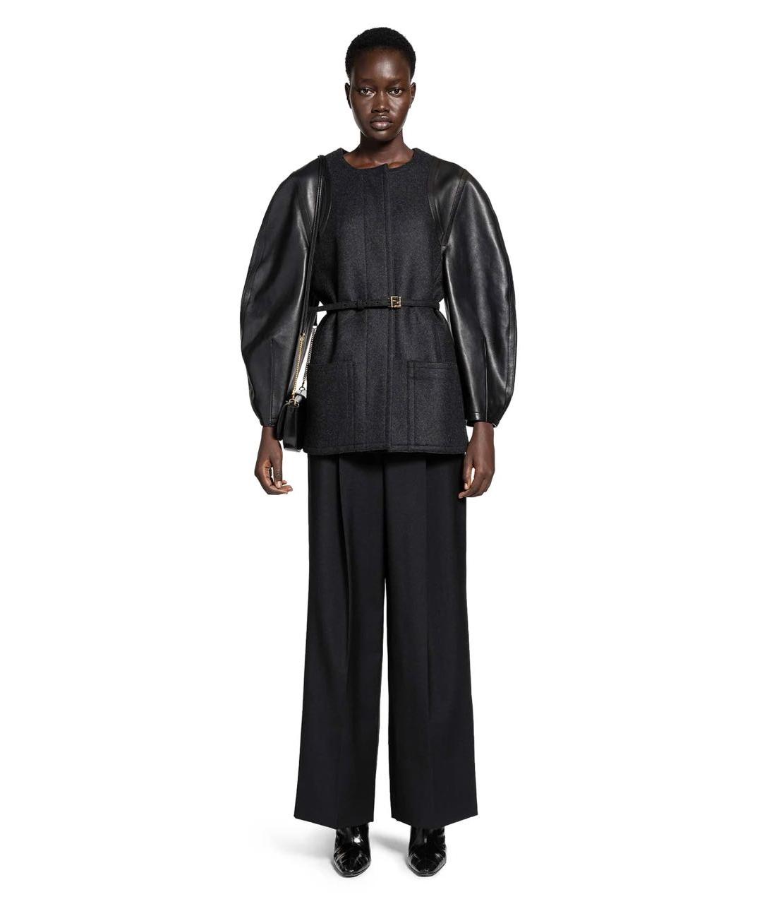 FENDI Серая шерстяная куртка, фото 5