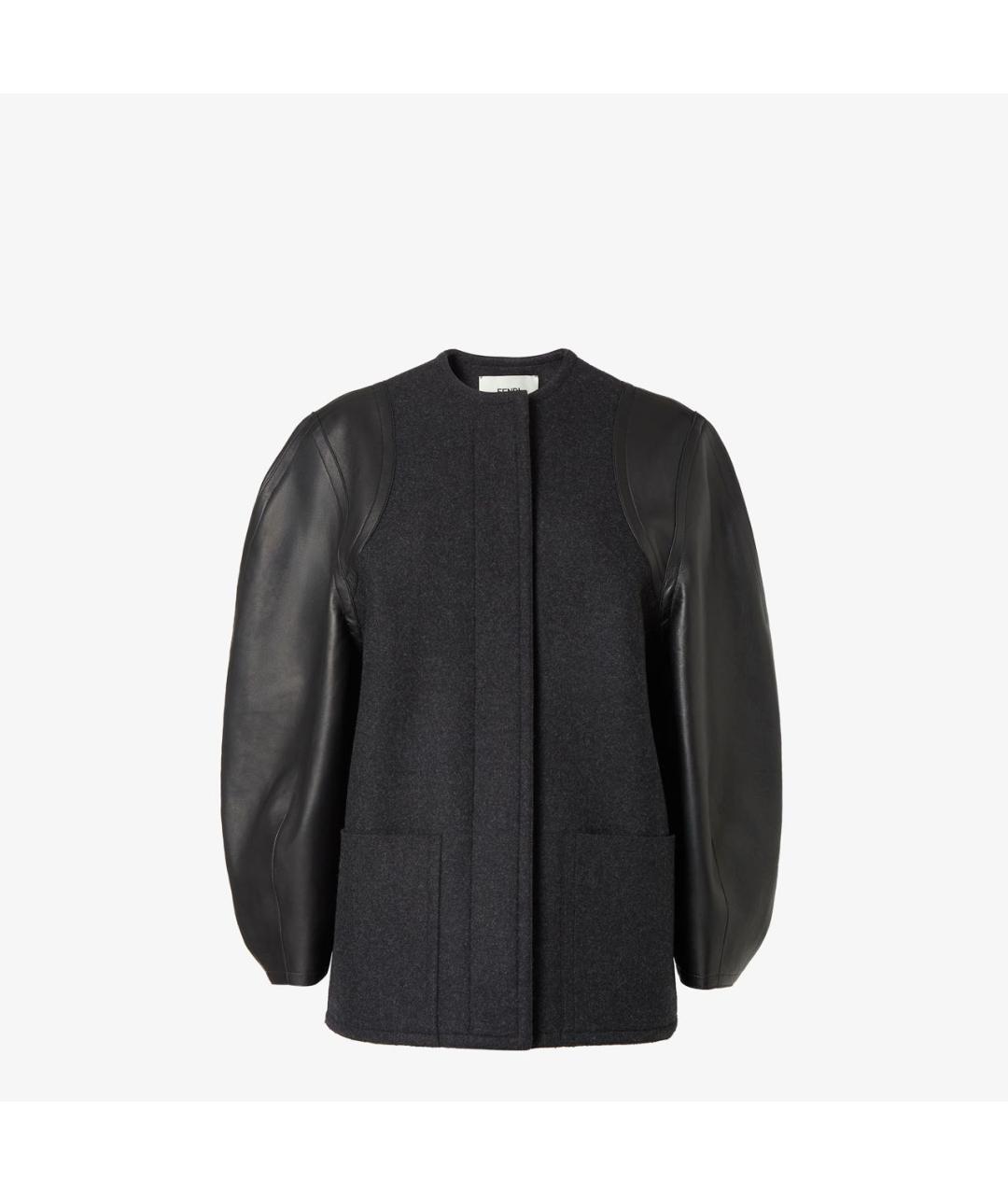 FENDI Серая шерстяная куртка, фото 1