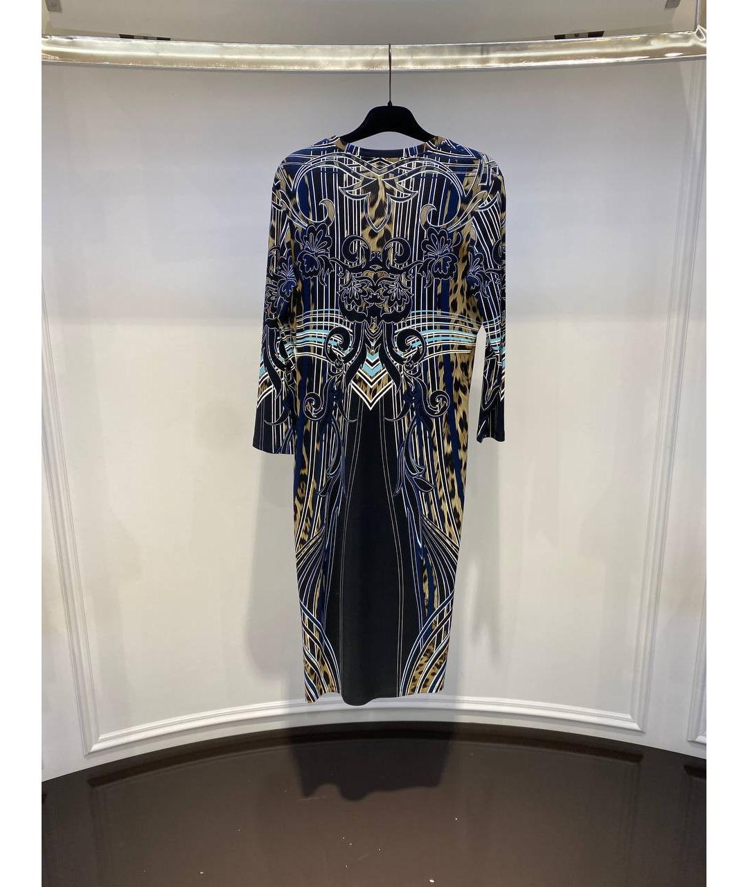 ROBERTO CAVALLI Мульти вискозное вечернее платье, фото 3