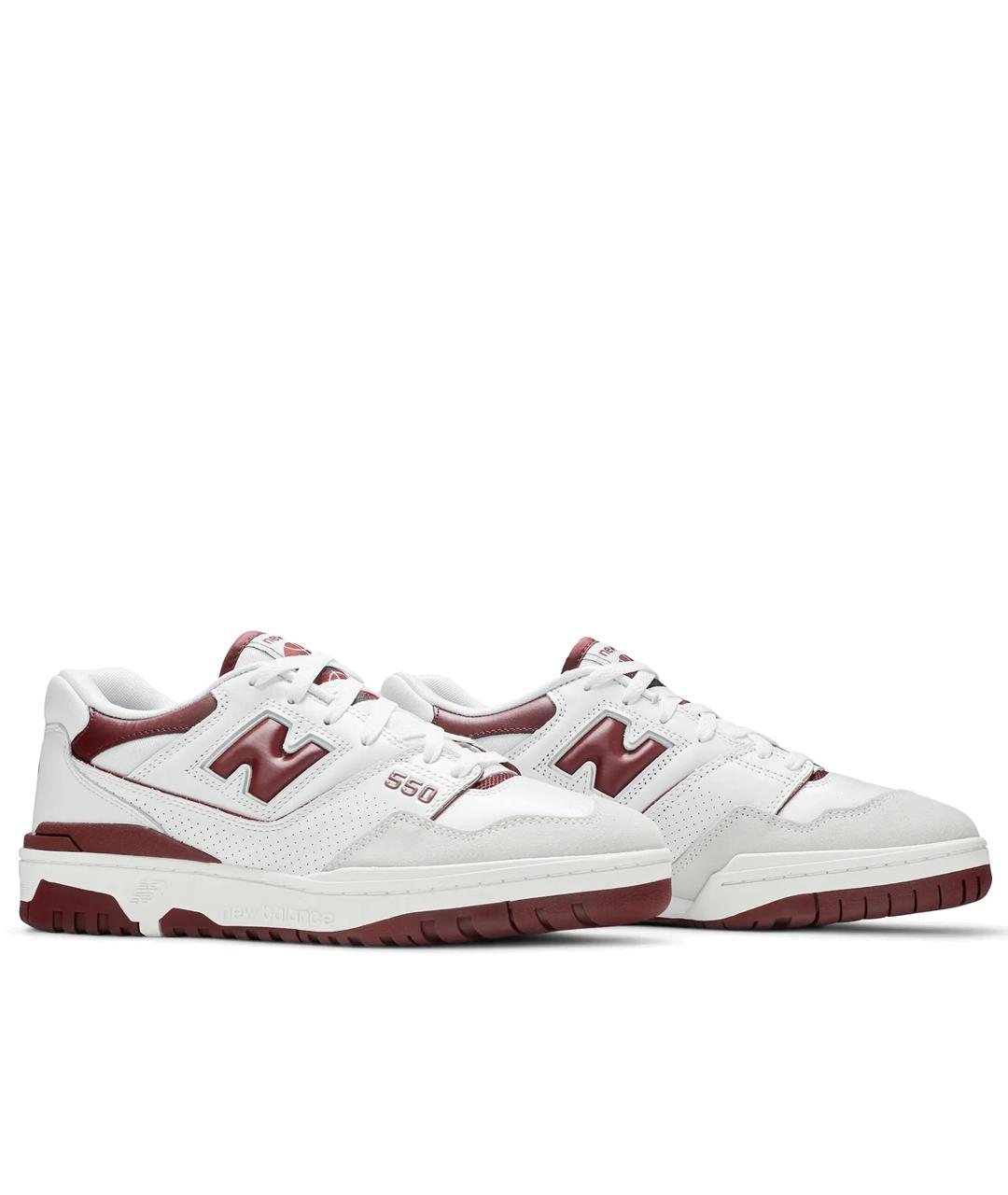 NEW BALANCE Белые кожаные низкие кроссовки / кеды, фото 2