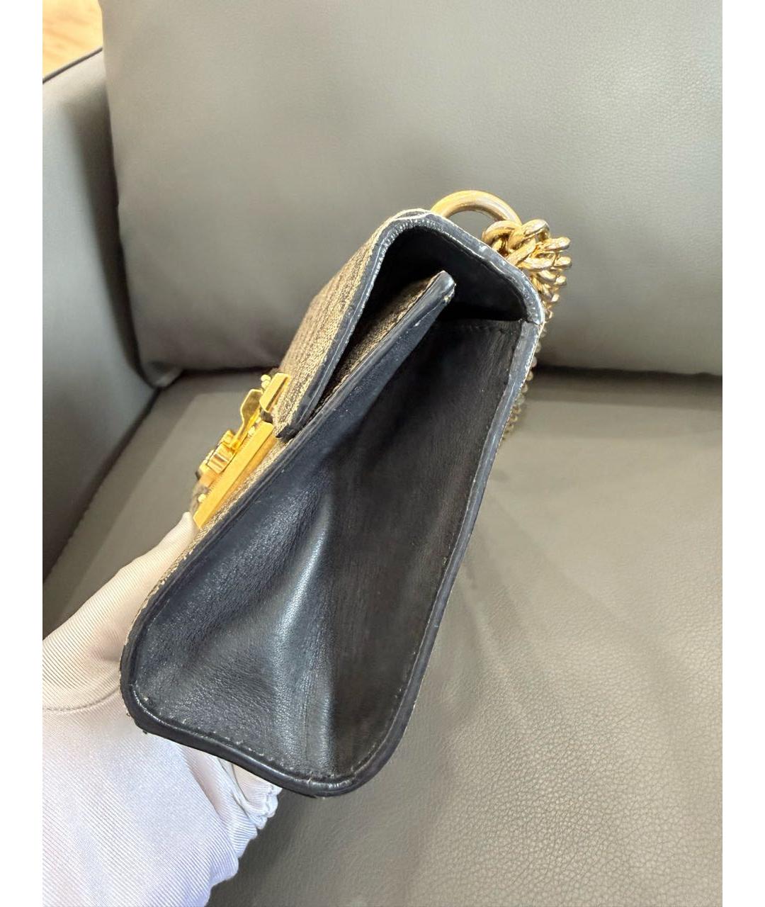 GUCCI Бежевая кожаная сумка через плечо, фото 3