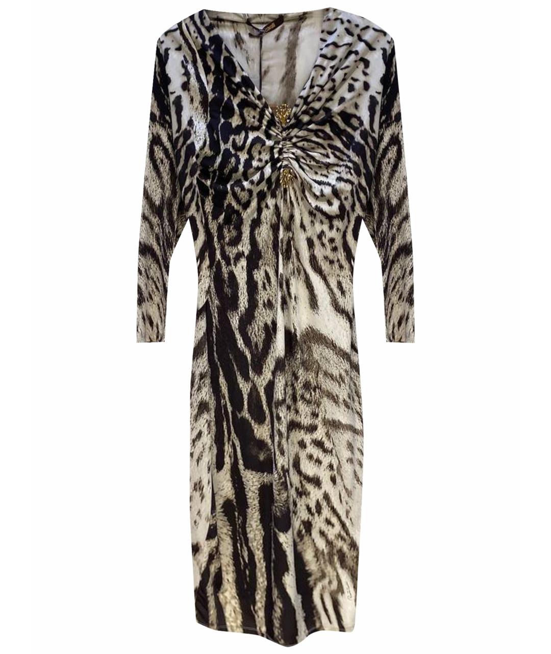 ROBERTO CAVALLI Мульти полиамидовое вечернее платье, фото 1