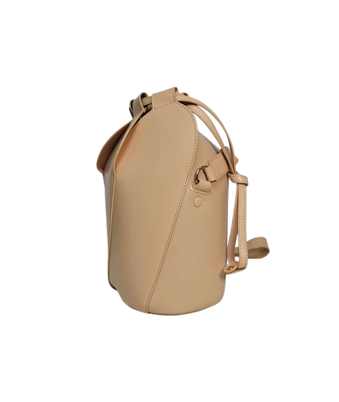 CHLOE Бежевая кожаная сумка через плечо, фото 2