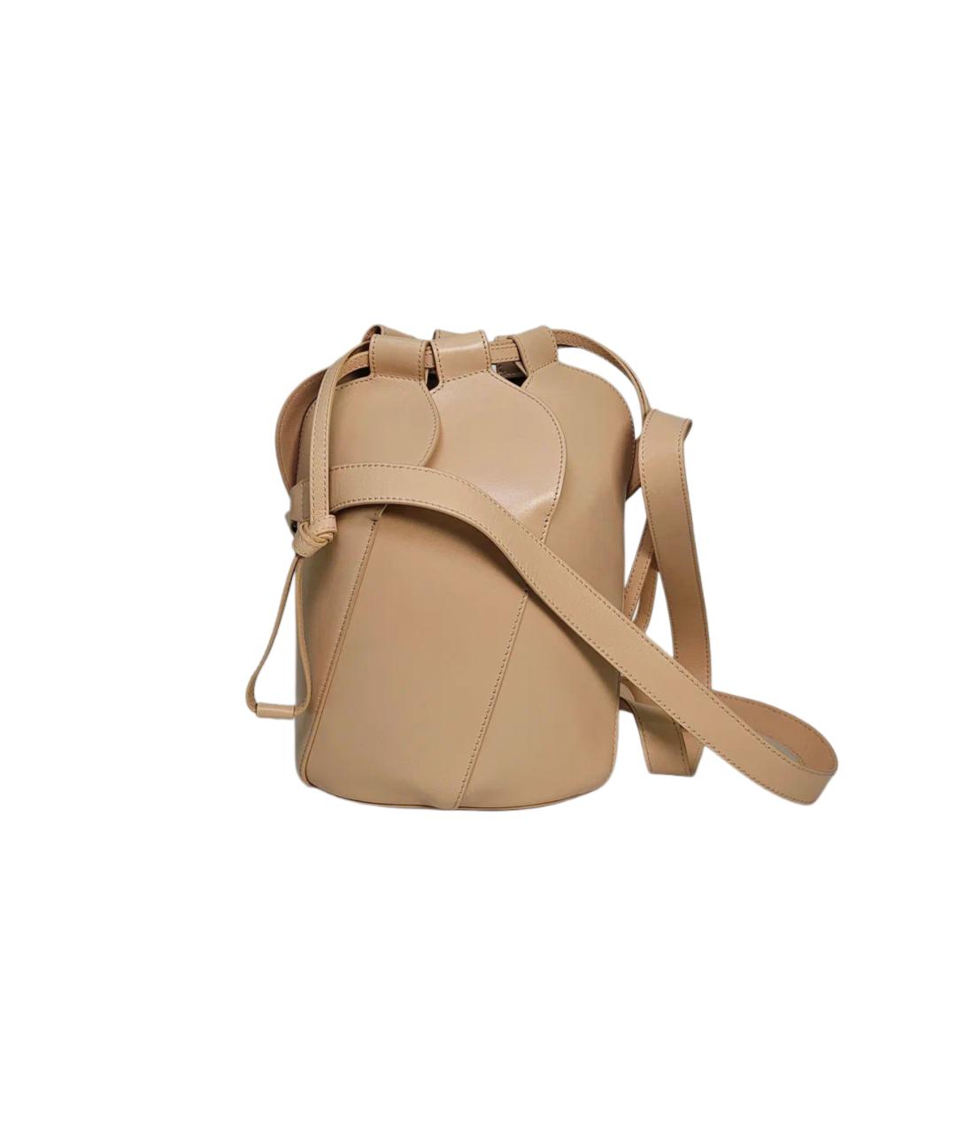 CHLOE Бежевая кожаная сумка через плечо, фото 3