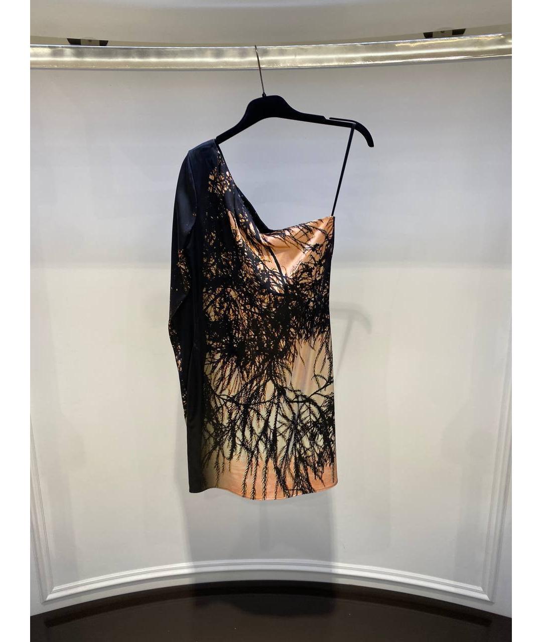 ROBERTO CAVALLI Мульти шелковое платье, фото 3