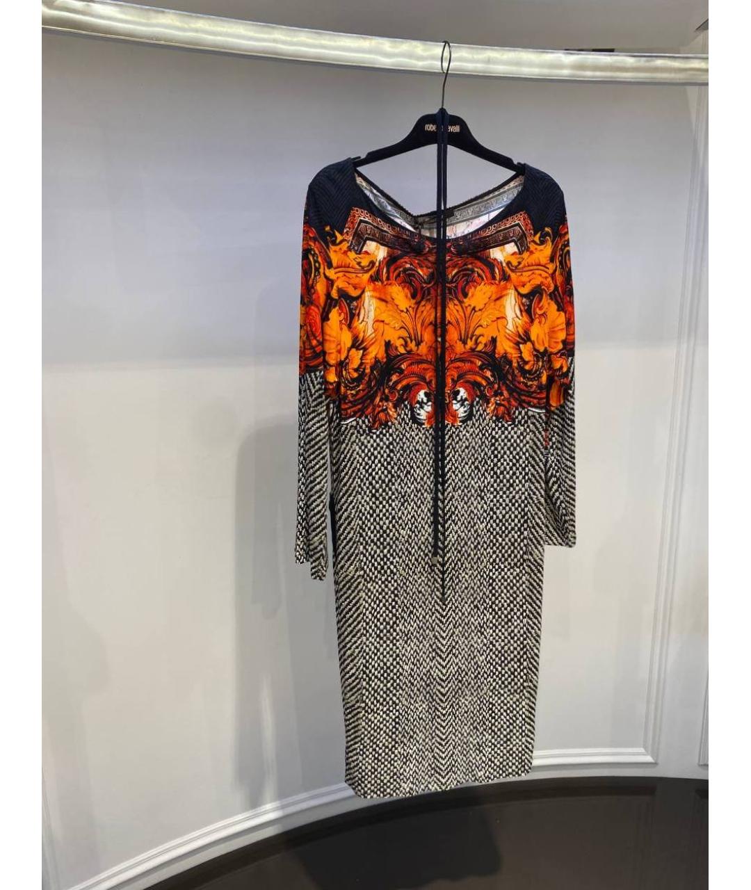ROBERTO CAVALLI Мульти вискозное платье, фото 2