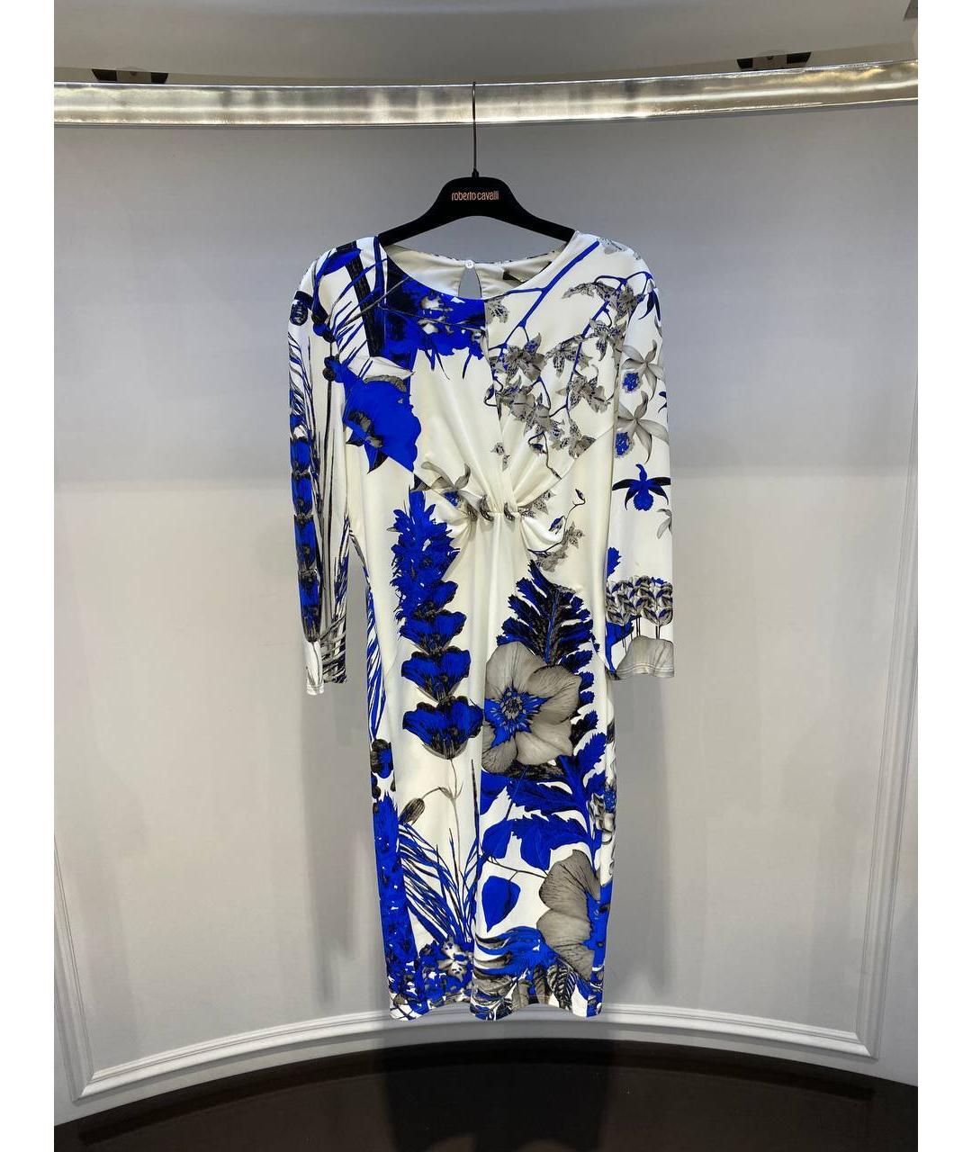 ROBERTO CAVALLI Мульти полиамидовое платье, фото 4