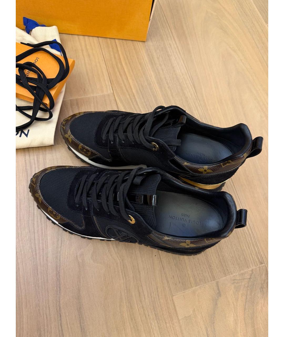 LOUIS VUITTON Черные кроссовки, фото 3