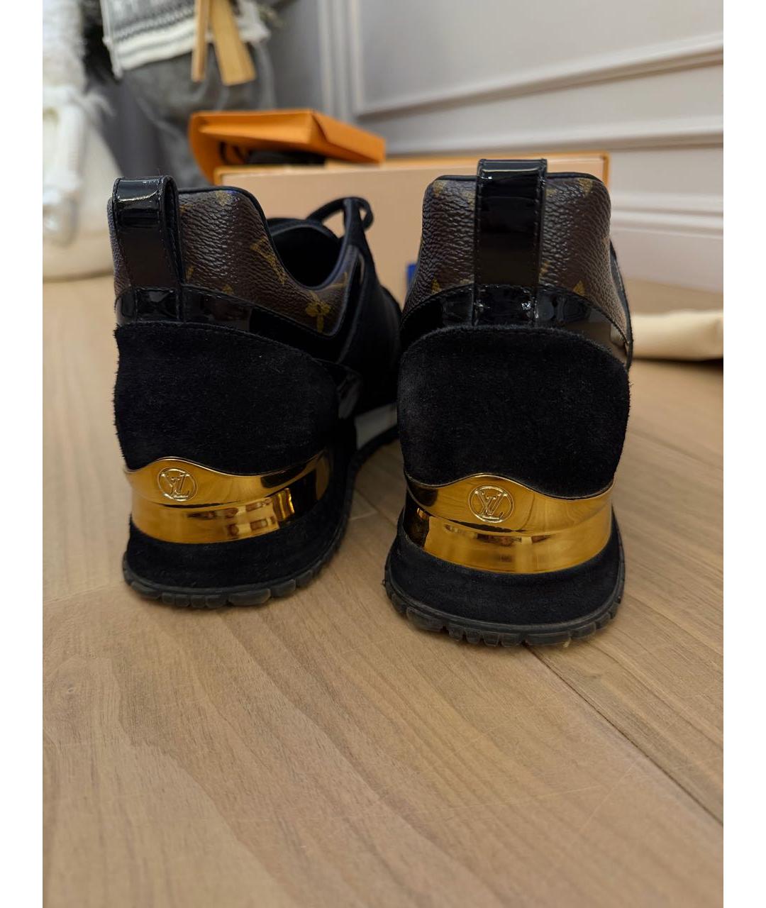 LOUIS VUITTON Черные кроссовки, фото 4