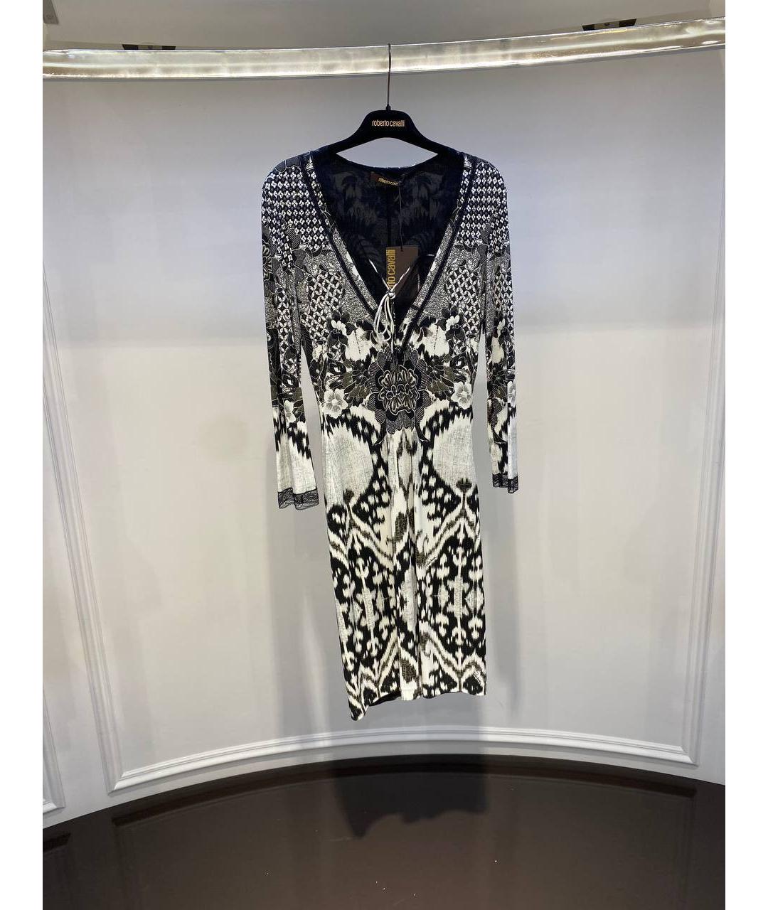 ROBERTO CAVALLI Мульти вискозное платье, фото 4