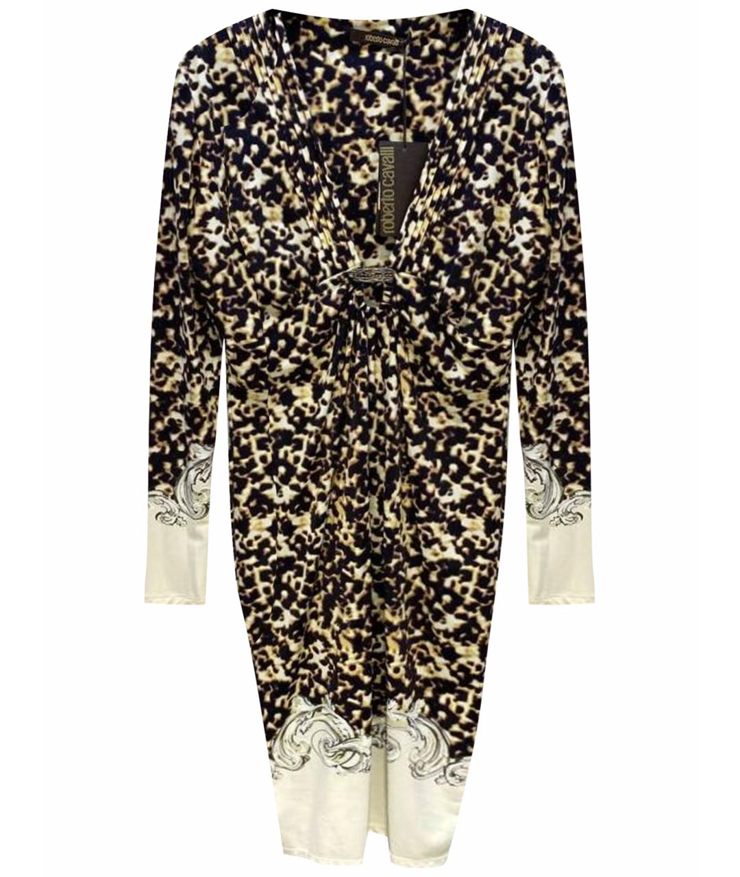 ROBERTO CAVALLI Мульти полиамидовое платье, фото 1