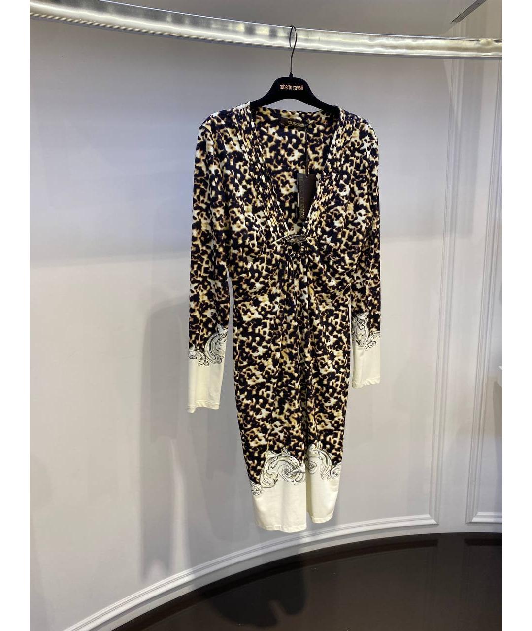 ROBERTO CAVALLI Мульти полиамидовое платье, фото 2