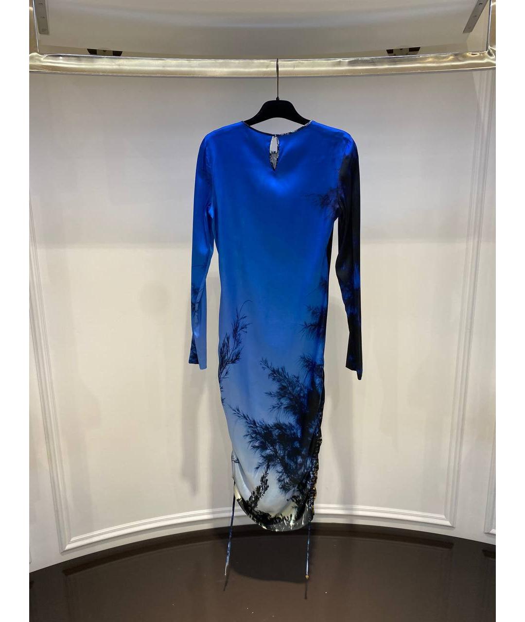 ROBERTO CAVALLI Мульти шелковое платье, фото 3