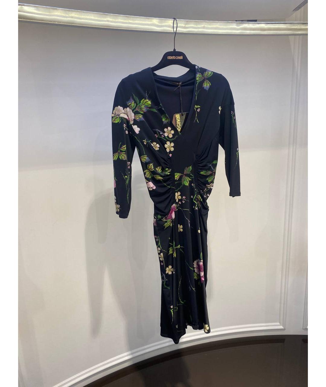 ROBERTO CAVALLI Мульти полиамидовое платье, фото 2