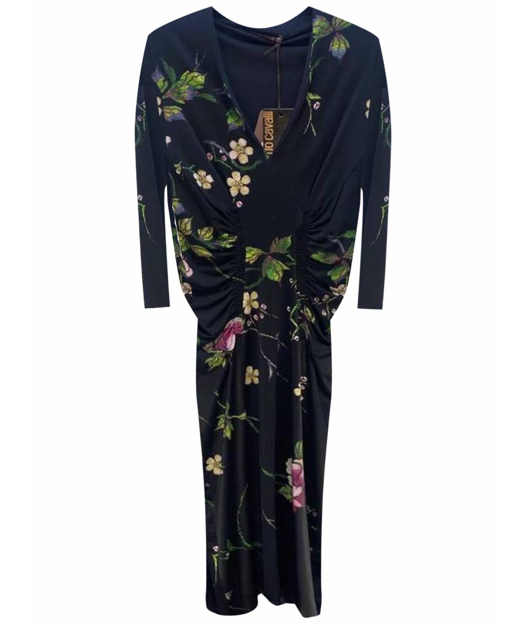 ROBERTO CAVALLI Мульти полиамидовое платье, фото 1