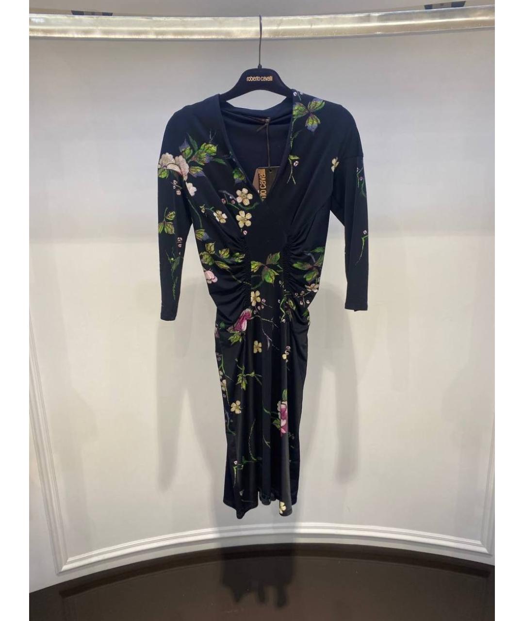 ROBERTO CAVALLI Мульти полиамидовое платье, фото 4