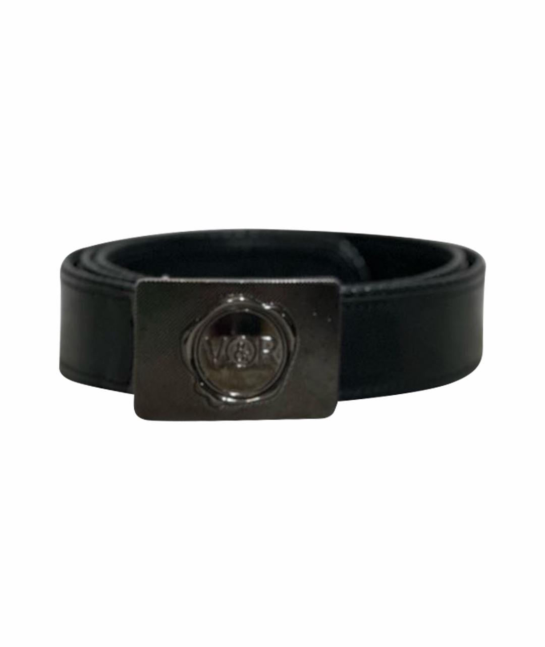 VIKTOR & ROLF Черный кожаный ремень, фото 1
