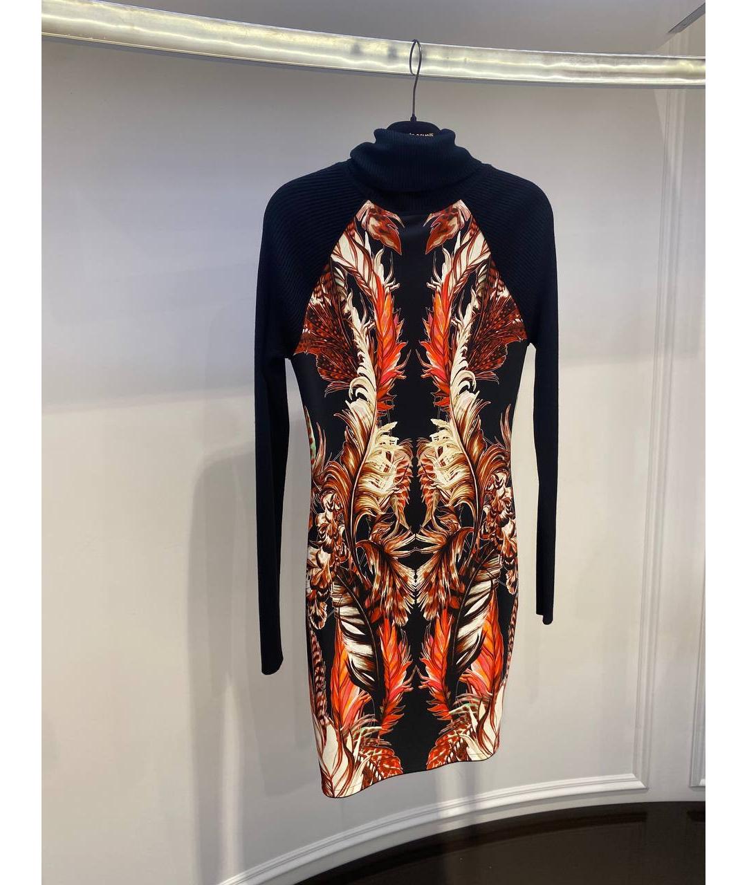 ROBERTO CAVALLI Мульти вискозное вечернее платье, фото 2