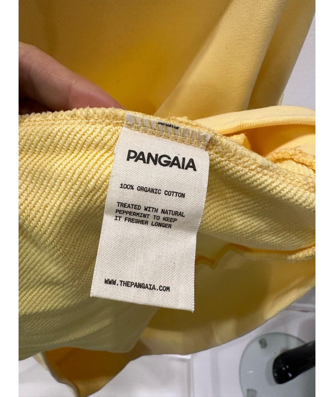THE PANGAIA Желтый хлопковый костюм с брюками, фото 4